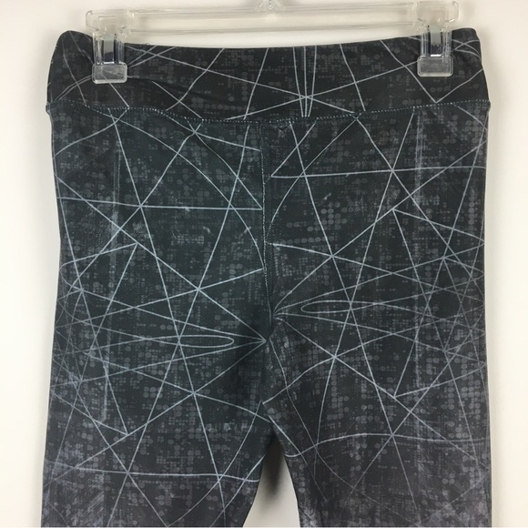 Evolution and Creation Active Gray Tie Dye Geometric Stretch Leggings Medium - Picture 5 of 9